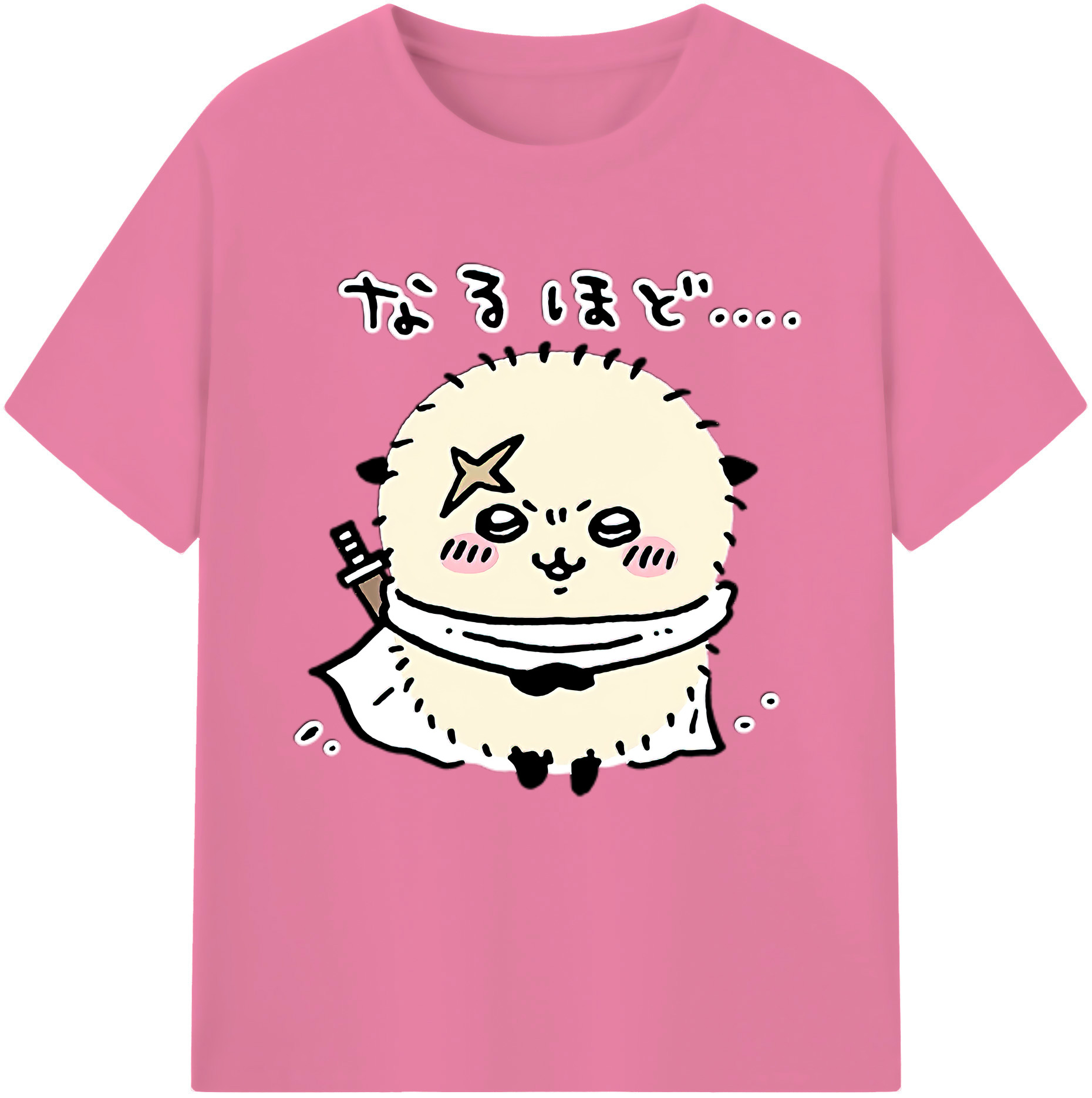 （画像用） ちいかわ ラッコ Chii-kawa Sea otter 綿100％半袖Tシャツ（フロントプリント）